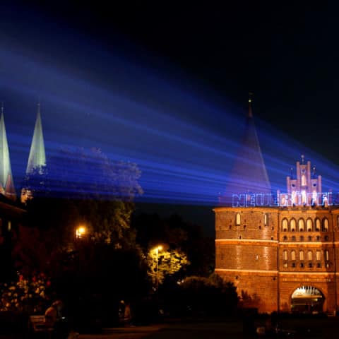 Holstentor Laserprojektion