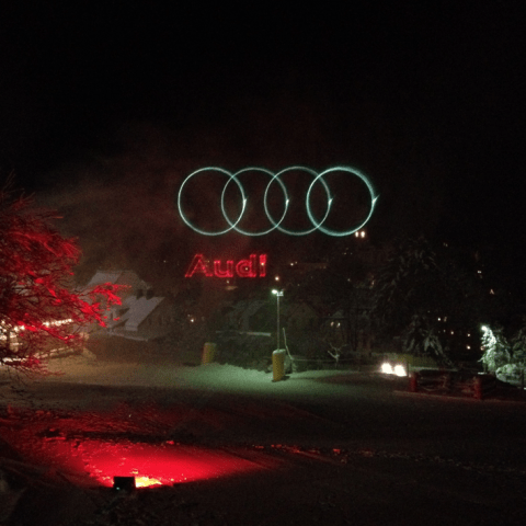 Audi Logo Projektion