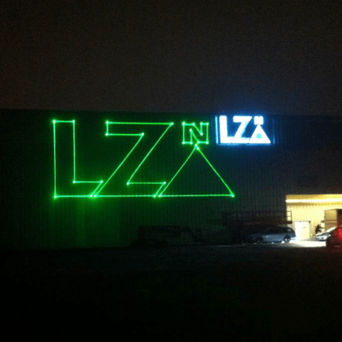 Logo Projektionen mit Laserprojektoren