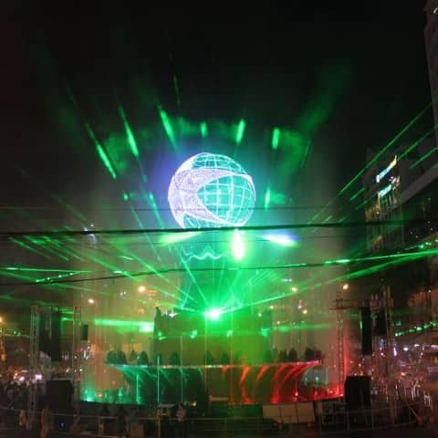 Lasershow Heineken Vietnam Silvester