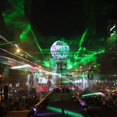 Lasershow Heineken Vietnam Silvester