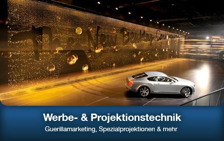 Werbung und Projektionstechnik