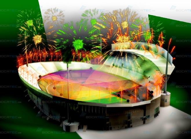 Stadium Fireworkd Show Visusalization