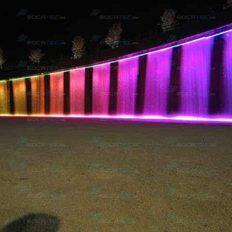 Water Screen with LED Lighting