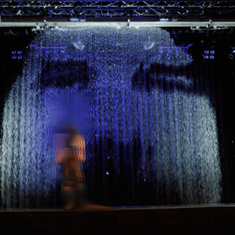 Writable Waterscreen - schreibende Wasserleinwand