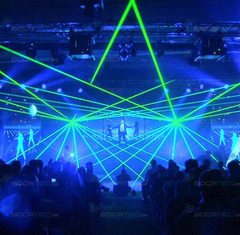 Green Laser Beams