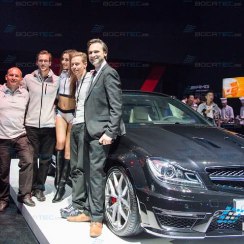 Laser show for AMG Cars