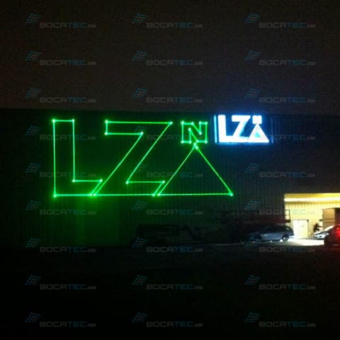 Laser logo projection