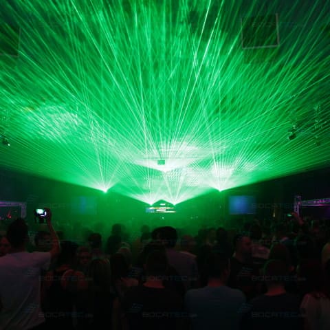 Laser show on the pioneer alpha 2014