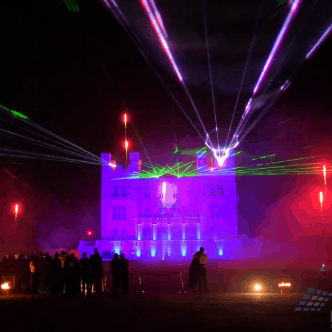 Hochzeits-Spektakel mit Laser, Feuerwerk und Projektion - Grand Hotel Heiligenda