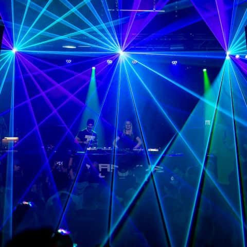 Lasershow  mit Live Jockey mieten