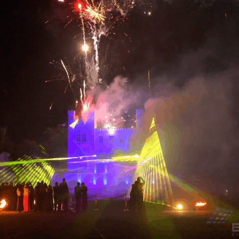 feuerwerk für eine hochzeit