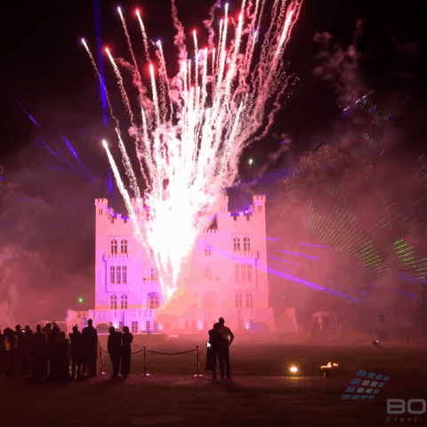 feuerwerk groß hochzeit