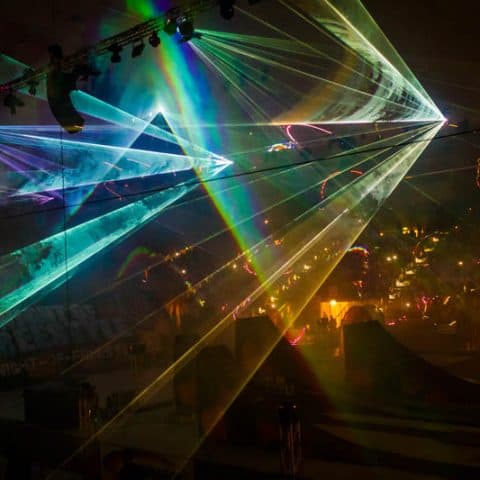 Bunte Lasershow auf Ihrem Event