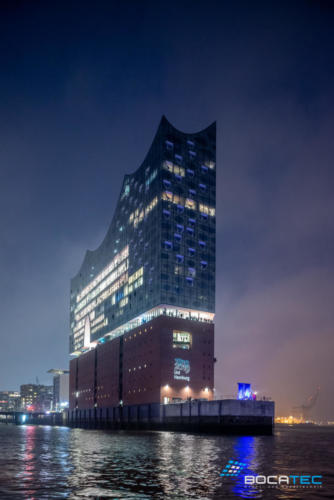 Laserprojektion_Elbphilharmonie